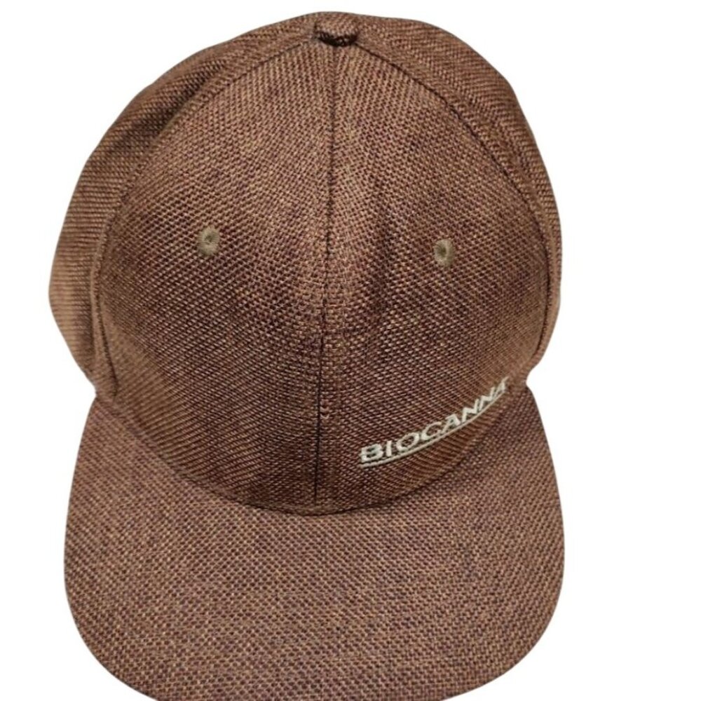 Biocanna Grassroots California Quality Prove Itself Brown Textured Baseball Cap